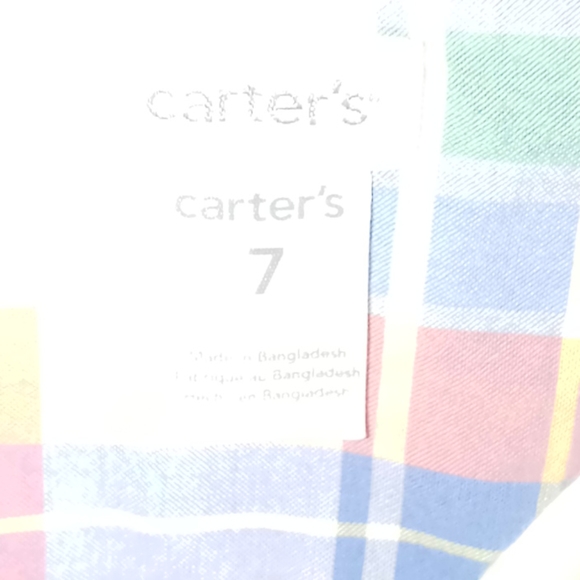 Boys Carter's size 7 button down top - Picture 3 of 4